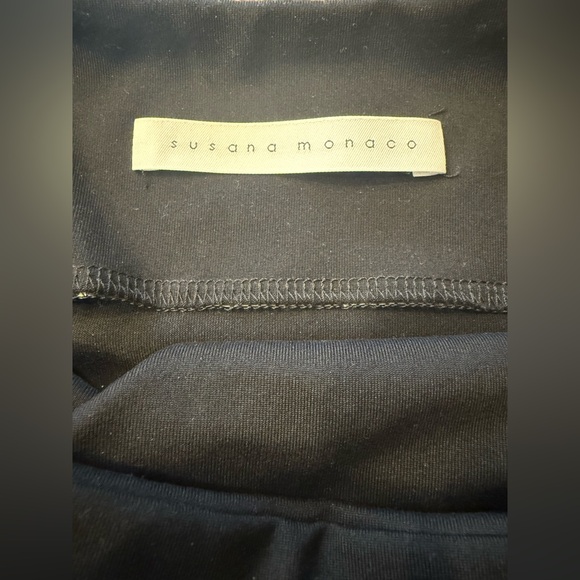 Susana Monaco Thin Strap Classic Black Mini Dress XS - Picture 4 of 5